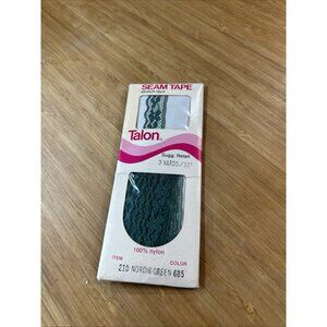 Talon Seam Tape Stretch Lace Half Inch Wide 3 Yards 685 Nordic Green Nylon 1972